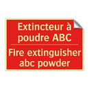 Extincteur à poudre ABC - Fire extinguisher abc powder