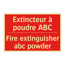 Extincteur à poudre ABC - Fire extinguisher abc powder
