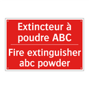 Extincteur à poudre ABC - Fire extinguisher abc powder