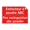 Extincteur à poudre ABC - Fire extinguisher abc powder