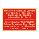 Extincteur à poudre ABC Convient /.../ - Fire extinguisher ABC POWDER Suitable /.../