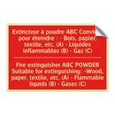 Extincteur à poudre ABC Convient /.../ - Fire extinguisher ABC POWDER Suitable /.../