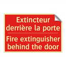 Extincteur derrière la porte - Fire extinguisher behind the door /.../