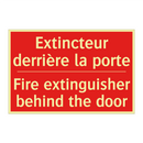 Extincteur derrière la porte - Fire extinguisher behind the door /.../
