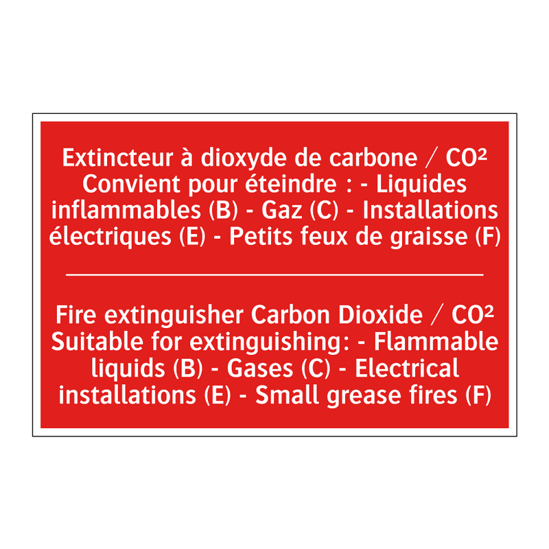 Extincteur à dioxyde de carbone /.../ - Fire extinguisher Carbon Dioxide /.../