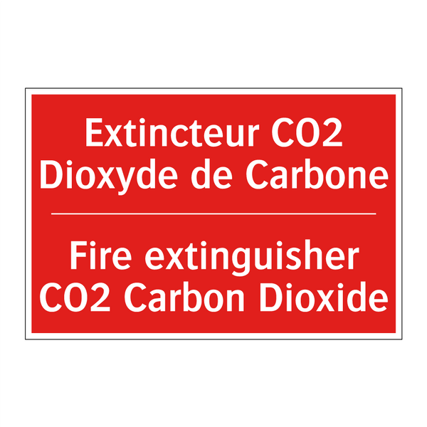 Extincteur CO2 Dioxyde de Carbone /.../ - Fire extinguisher CO2 Carbon Dioxide /.../