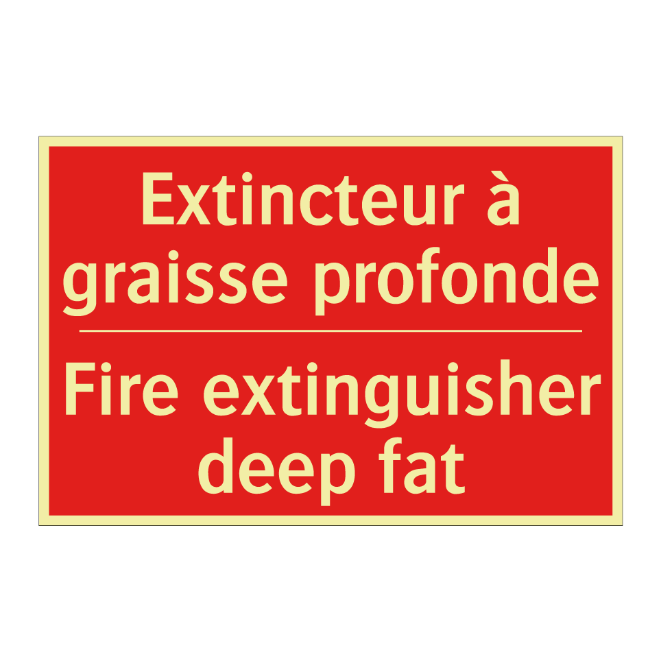 Extincteur à graisse profonde - Fire extinguisher deep fat