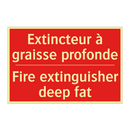 Extincteur à graisse profonde - Fire extinguisher deep fat