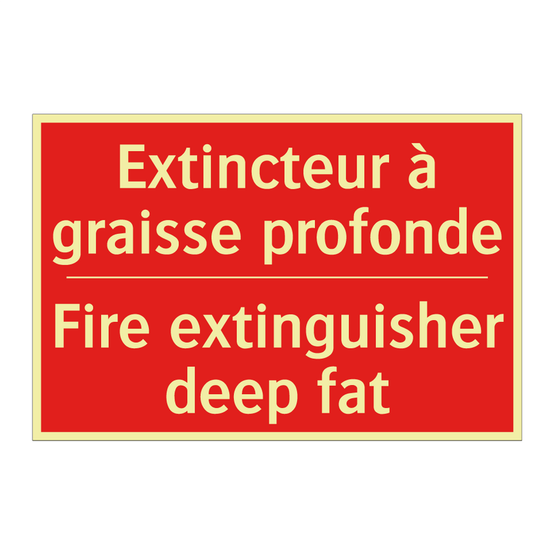 Extincteur à graisse profonde - Fire extinguisher deep fat