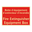 Boîte d'équipement d'extincteur /.../ - Fire Extinguisher Equipment Box /.../