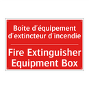 Boîte d'équipement d'extincteur /.../ - Fire Extinguisher Equipment Box /.../