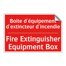 Boîte d'équipement d'extincteur /.../ - Fire Extinguisher Equipment Box /.../