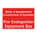 Boîte d'équipement d'extincteur /.../ - Fire Extinguisher Equipment Box /.../