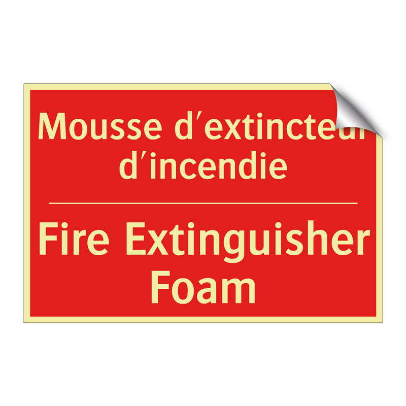 Mousse d'extincteur d'incendie - Fire Extinguisher Foam