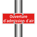 Ouverture d'admission d'air