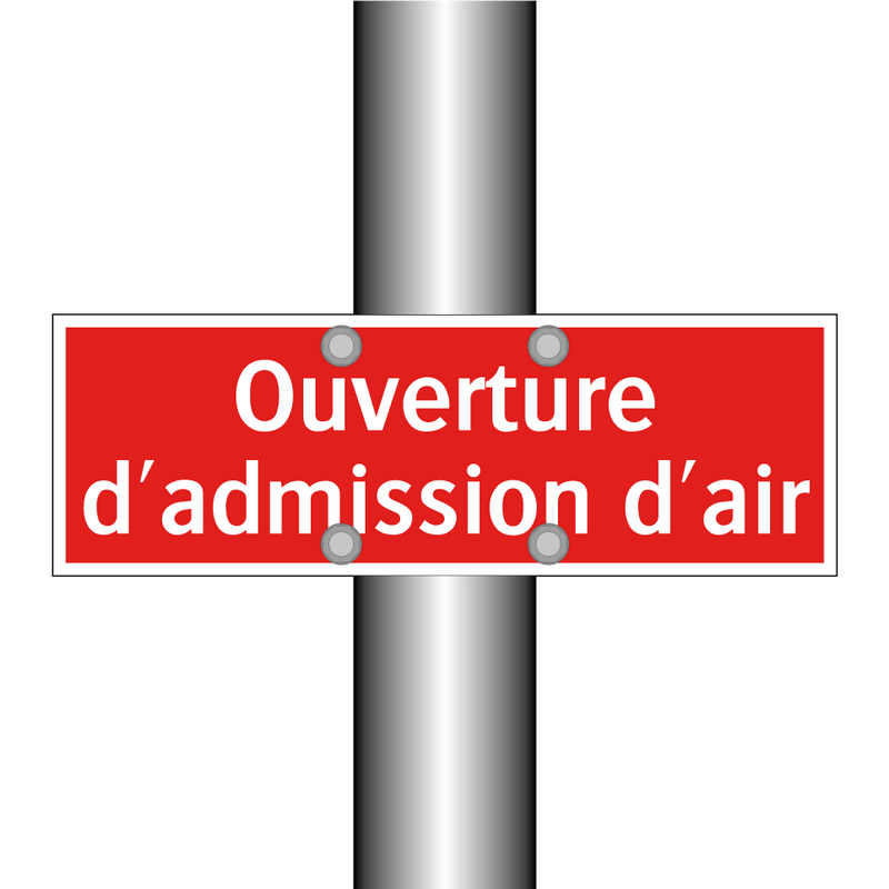 Ouverture d'admission d'air