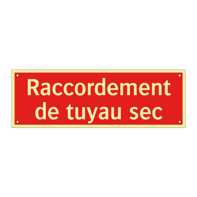 Raccordement de tuyau sec