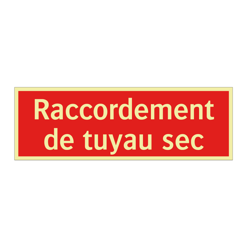 Raccordement de tuyau sec