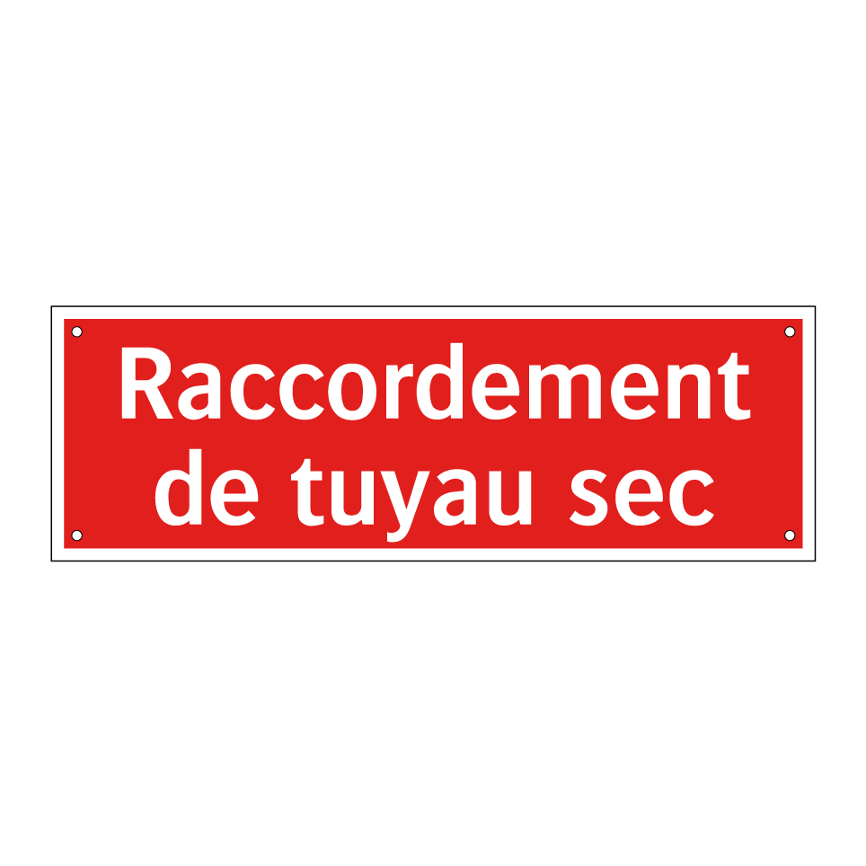 Raccordement de tuyau sec