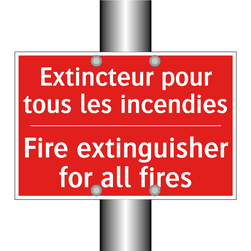 Extincteur pour tous les incendies /.../ - Fire extinguisher for all fires /.../