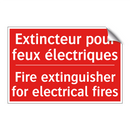 Extincteur pour feux électriques /.../ - Fire extinguisher for electrical /.../