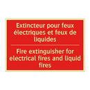 Extincteur pour feux électriques /.../ - Fire extinguisher for electrical /.../