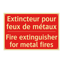 Extincteur pour feux de métaux - Fire extinguisher for metal fires /.../