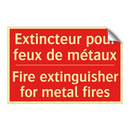 Extincteur pour feux de métaux - Fire extinguisher for metal fires /.../