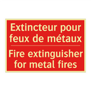 Extincteur pour feux de métaux - Fire extinguisher for metal fires /.../