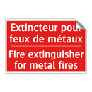 Extincteur pour feux de métaux - Fire extinguisher for metal fires /.../