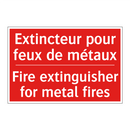 Extincteur pour feux de métaux - Fire extinguisher for metal fires /.../