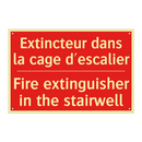 Extincteur dans la cage d'escalier /.../ - Fire extinguisher in the stairwell /.../
