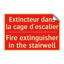 Extincteur dans la cage d'escalier /.../ - Fire extinguisher in the stairwell /.../