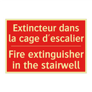Extincteur dans la cage d'escalier /.../ - Fire extinguisher in the stairwell /.../