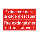 Extincteur dans la cage d'escalier /.../ - Fire extinguisher in the stairwell /.../