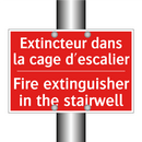 Extincteur dans la cage d'escalier /.../ - Fire extinguisher in the stairwell /.../