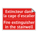 Extincteur dans la cage d'escalier /.../ - Fire extinguisher in the stairwell /.../