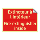 Extincteur à l'intérieur - Fire extinguisher inside