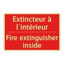 Extincteur à l'intérieur - Fire extinguisher inside
