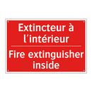 Extincteur à l'intérieur - Fire extinguisher inside