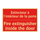 Extincteur à l'intérieur de la /.../ - Fire extinguisher inside the door /.../