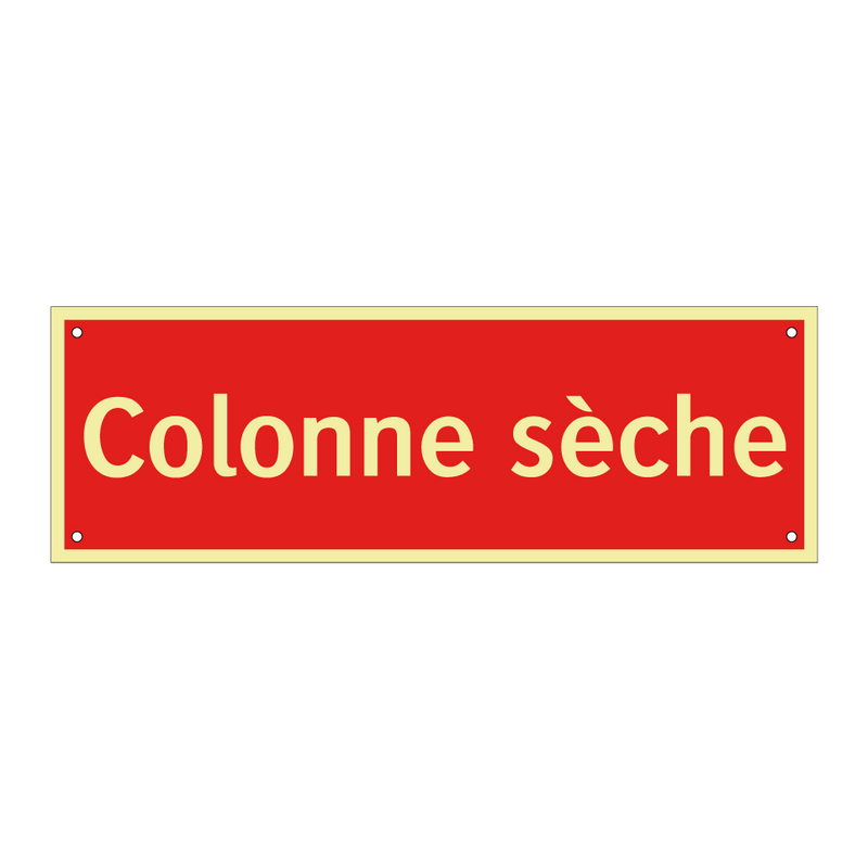 Colonne sèche