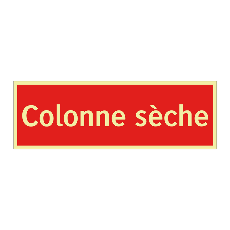 Colonne sèche