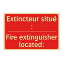 Extincteur situé : - Fire extinguisher located:
