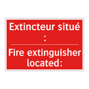 Extincteur situé : - Fire extinguisher located: