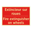 Extincteur sur roues - Fire extinguisher on wheels