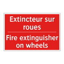 Extincteur sur roues - Fire extinguisher on wheels