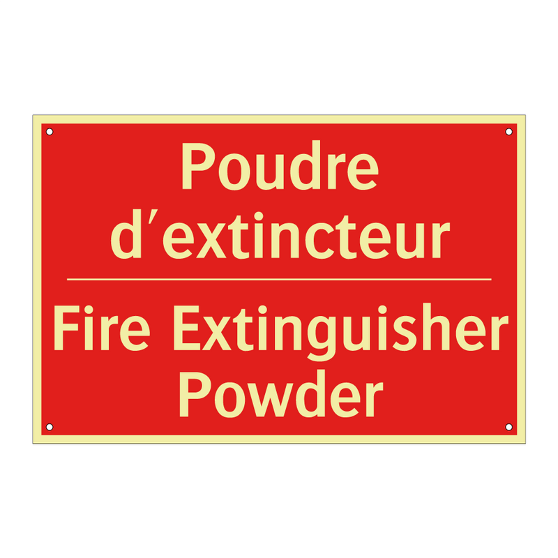 Poudre d'extincteur - Fire Extinguisher Powder