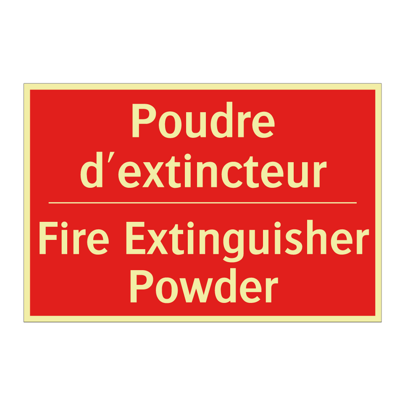 Poudre d'extincteur - Fire Extinguisher Powder