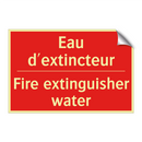 Eau d'extincteur - Fire extinguisher water